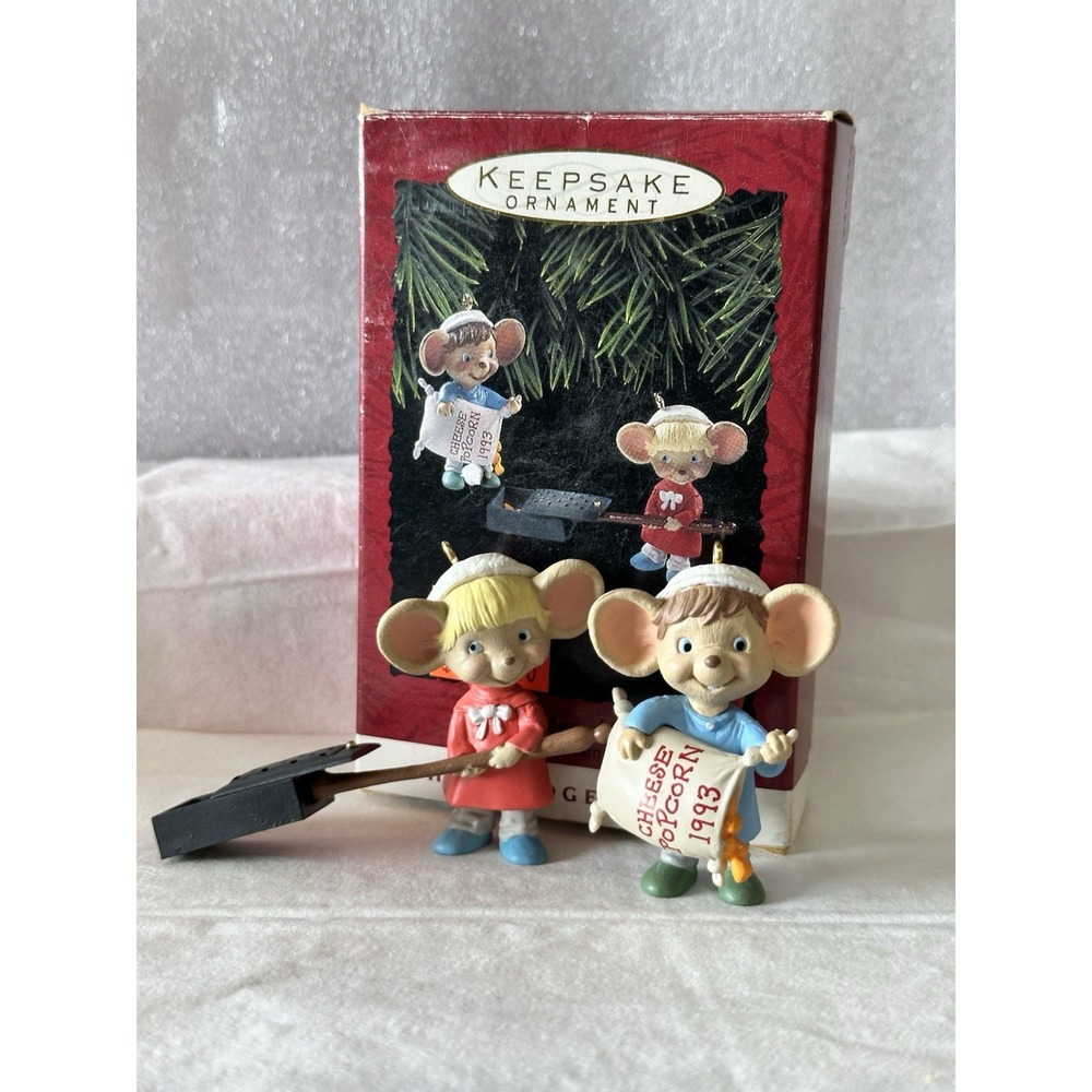 Popping‎ Good Times`1993 Mice Popping Popcorn For The Tree Hallmark Ornament
